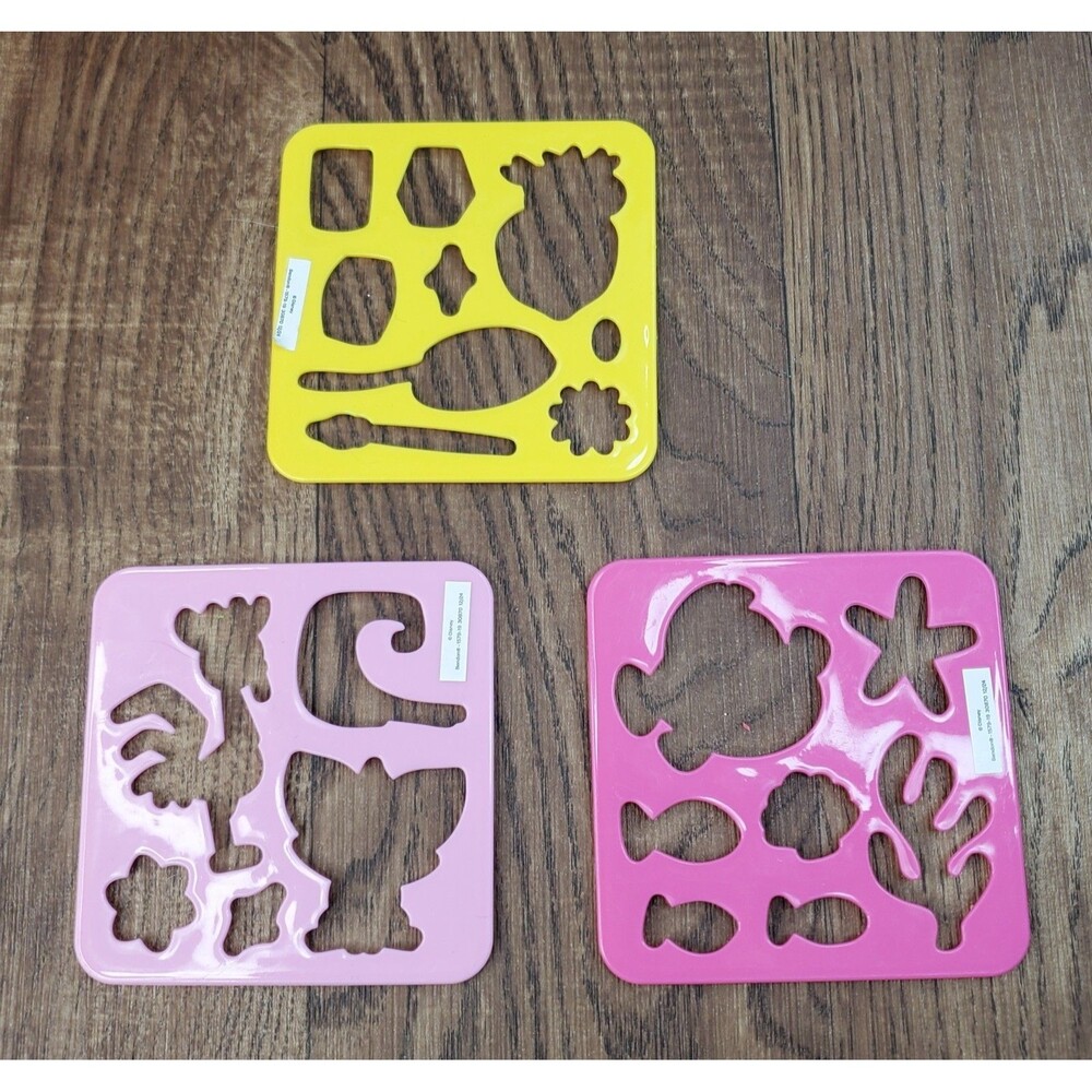 Disney Bendon Plastic 4" Stencils Lot of 3